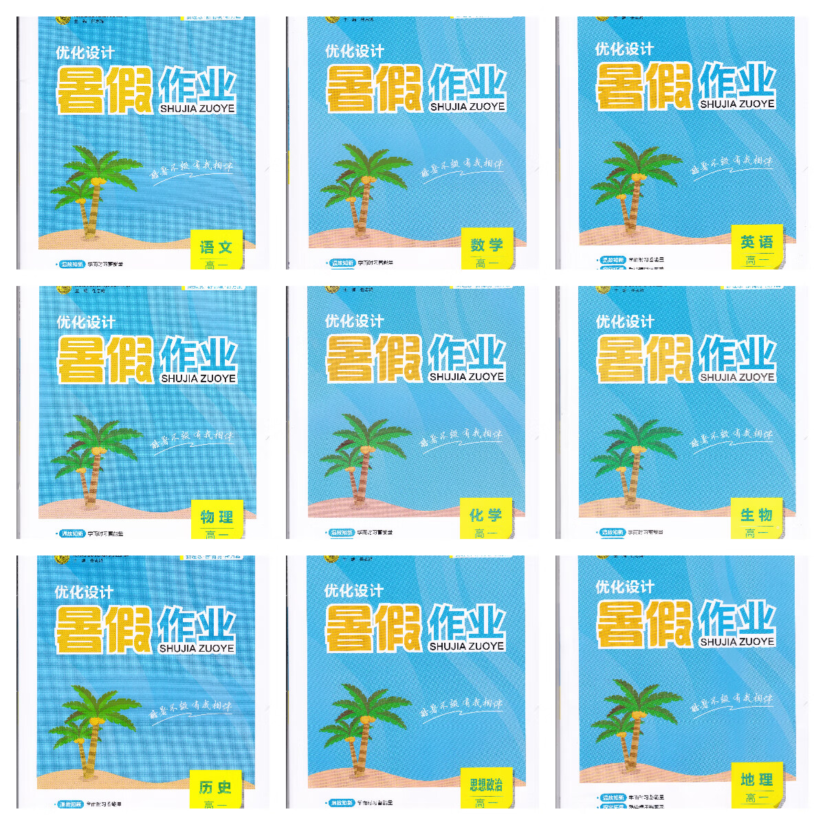 志鸿优化 2024优化设计暑假作业 高一高语文数学英语物化生政史地