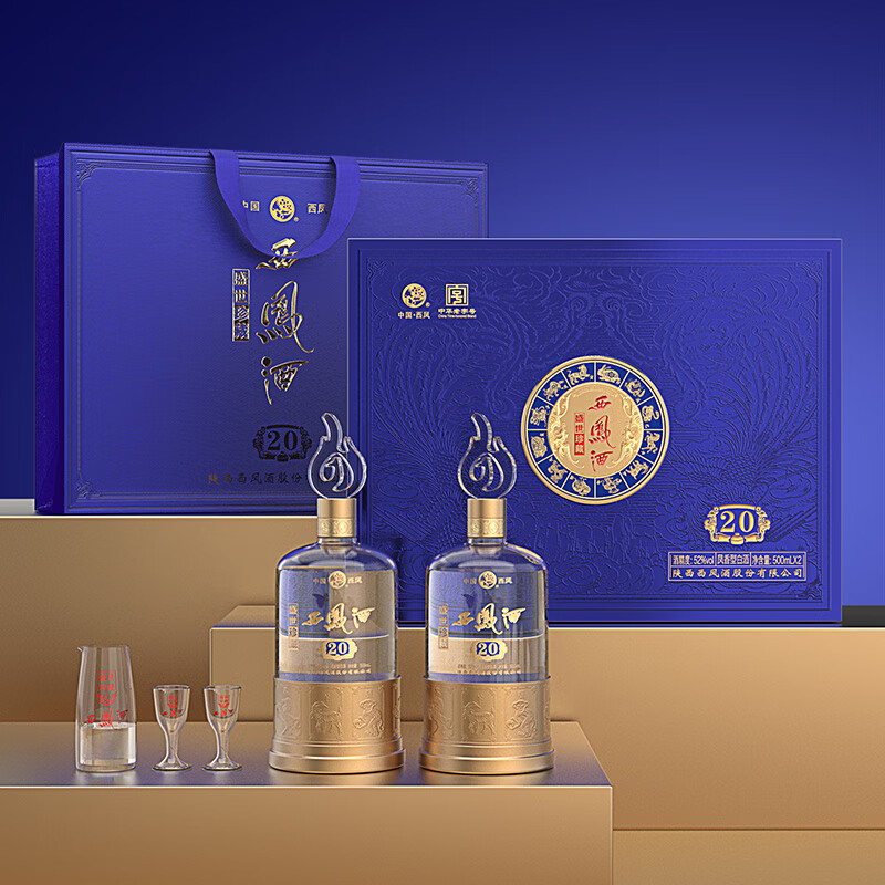 �����20��ʢ����ذ׾���� ��Ф�Ĵ��׾�52��500mL�������������� 52%vol 500mL 2ƿ ��������ƾߣ�