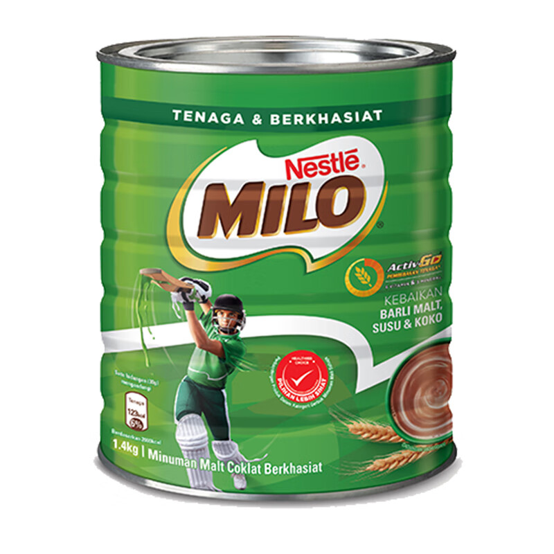 雀巢（NESTLE）美禄Milo巧克力味速溶麦芽可可粉 马来西亚进口三合一条袋装罐装 麦芽可可粉1.5kg*1罐