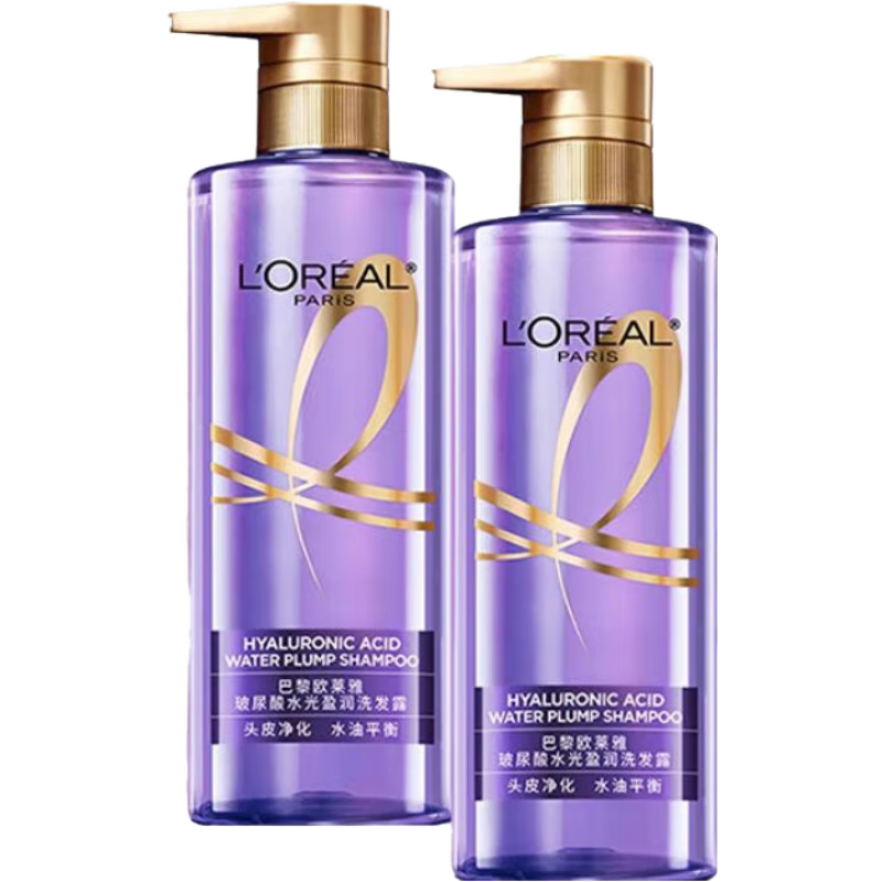 百亿补贴:欧莱雅(LOREAL)玻尿酸洗发水护发素套装头皮控油蓬松清爽无硅油洗发露膏润发乳 第二代玻尿酸洗发水660ml*2+100ml*2149元