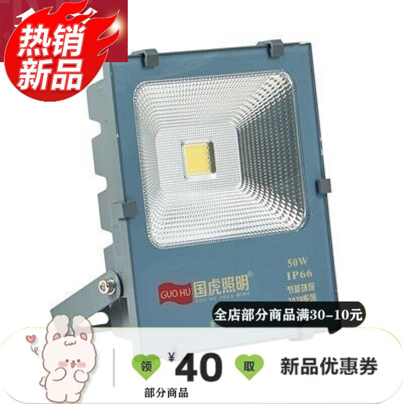 投光灯户外防水超亮室外亮化照明50100200300400庭院灯 50w 7070系列