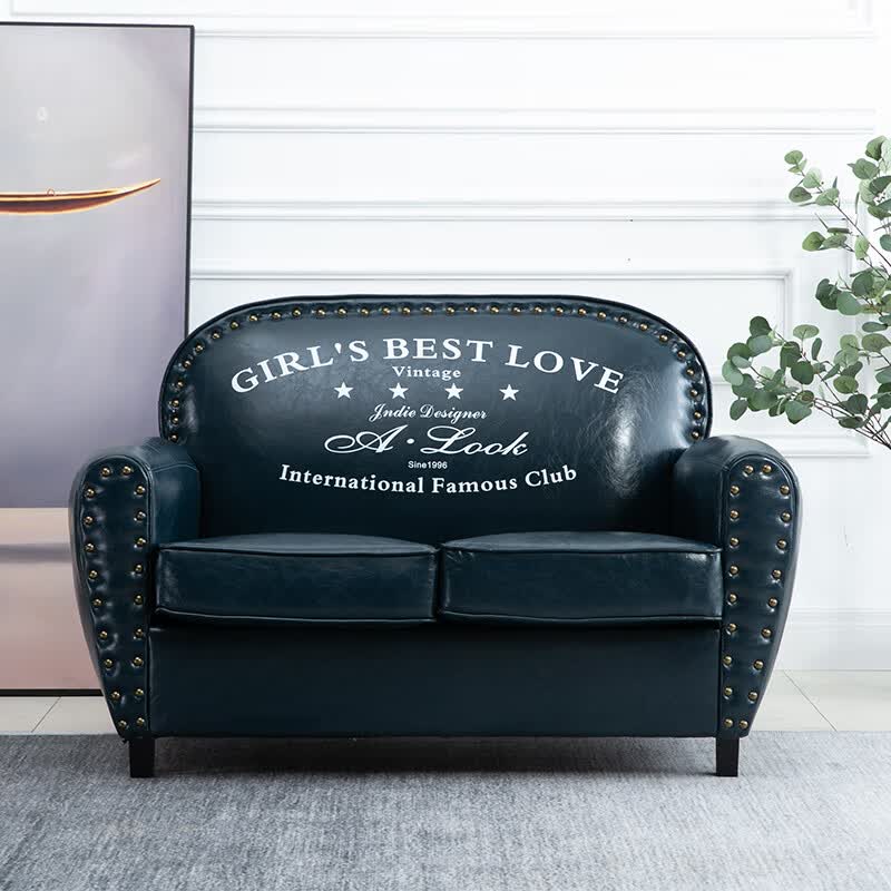 光佰(guangbai)复古做旧沙发单人双人三人店铺服装店咖啡厅酒吧欧式小