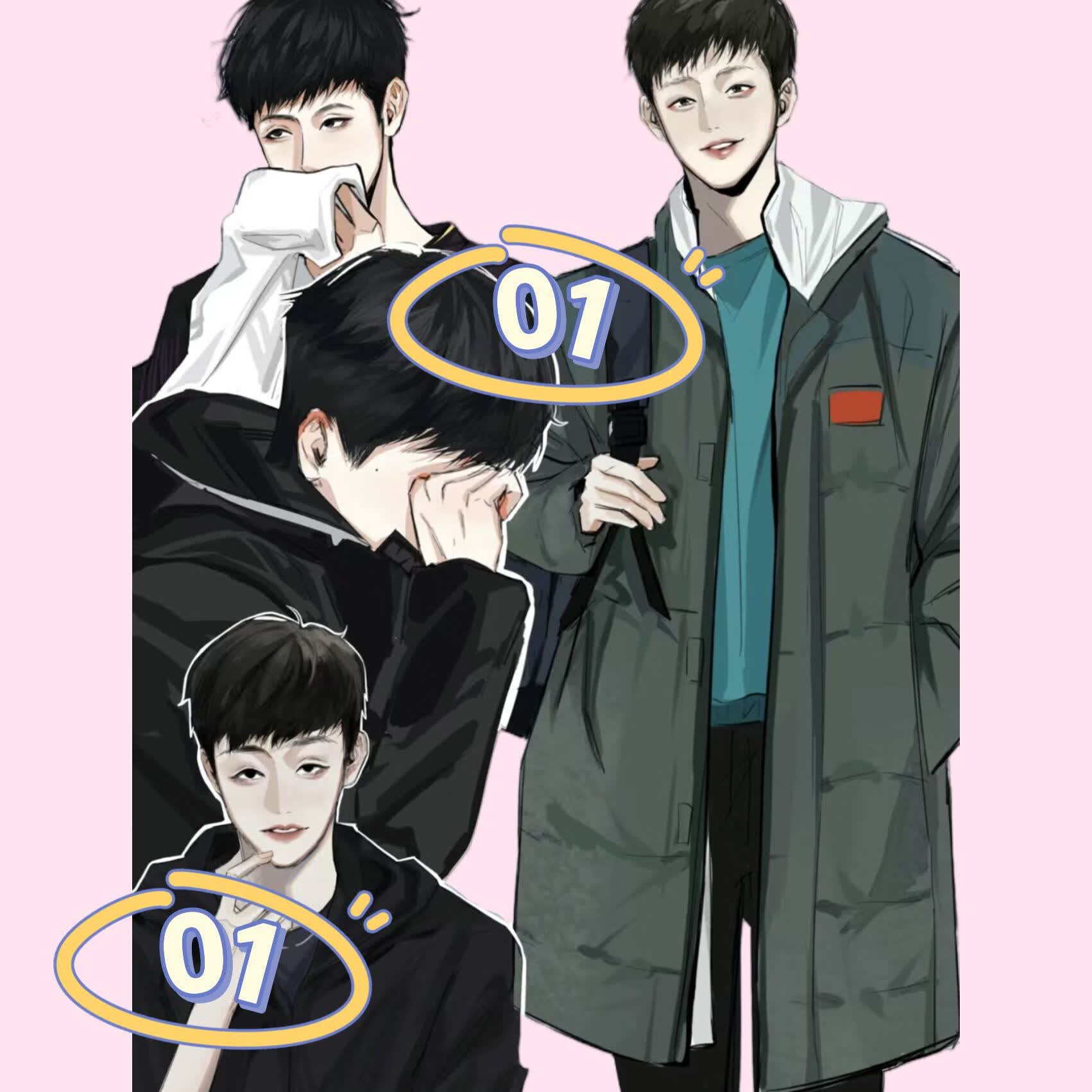 马龙许昕龙蟒师兄弟cp饭制手绘高颜值亚克力漫画满天星新款周边 01