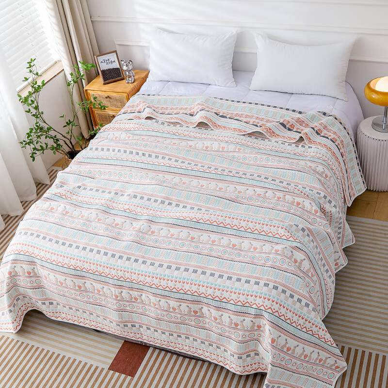 软凉席六层纱布  全棉六层纱布软凉席四季床单透气吸汗不沾身 缩水20c