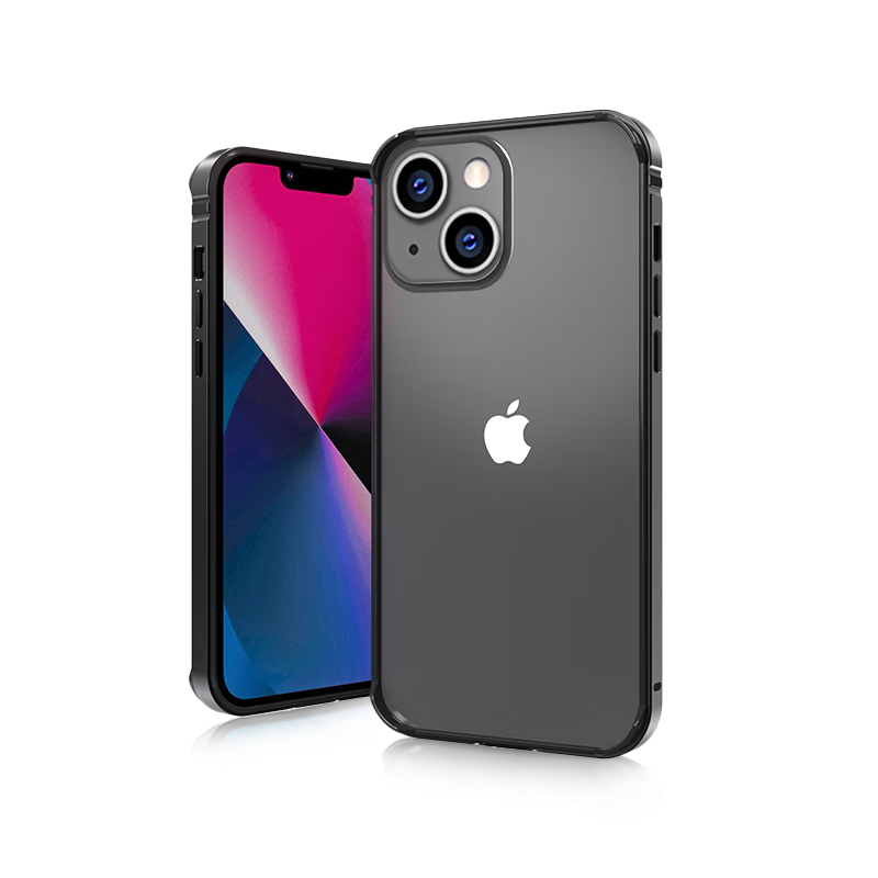 Best Coac 適用蘋果15ProMax手機(jī)殼邊框iPhone15Pro Max防摔保護(hù)套保護(hù)邊框 加厚軟內(nèi)襯硬外殼男女 曜石黑