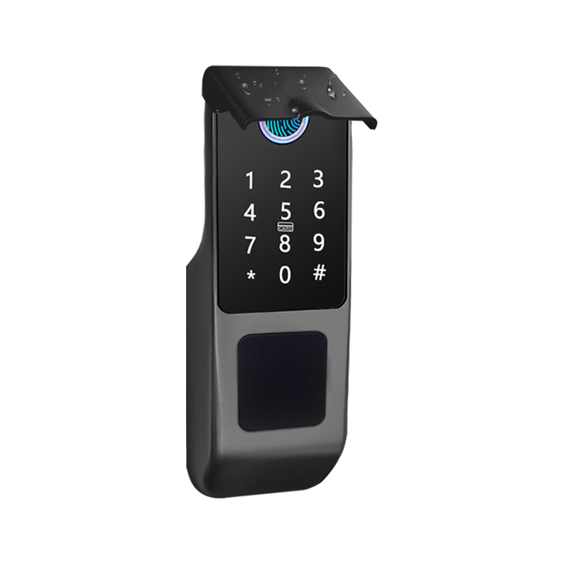 固尚（GSON）指紋鎖老式防盜門防水智能鐵門鎖牛頭鎖電控鎖密碼鎖