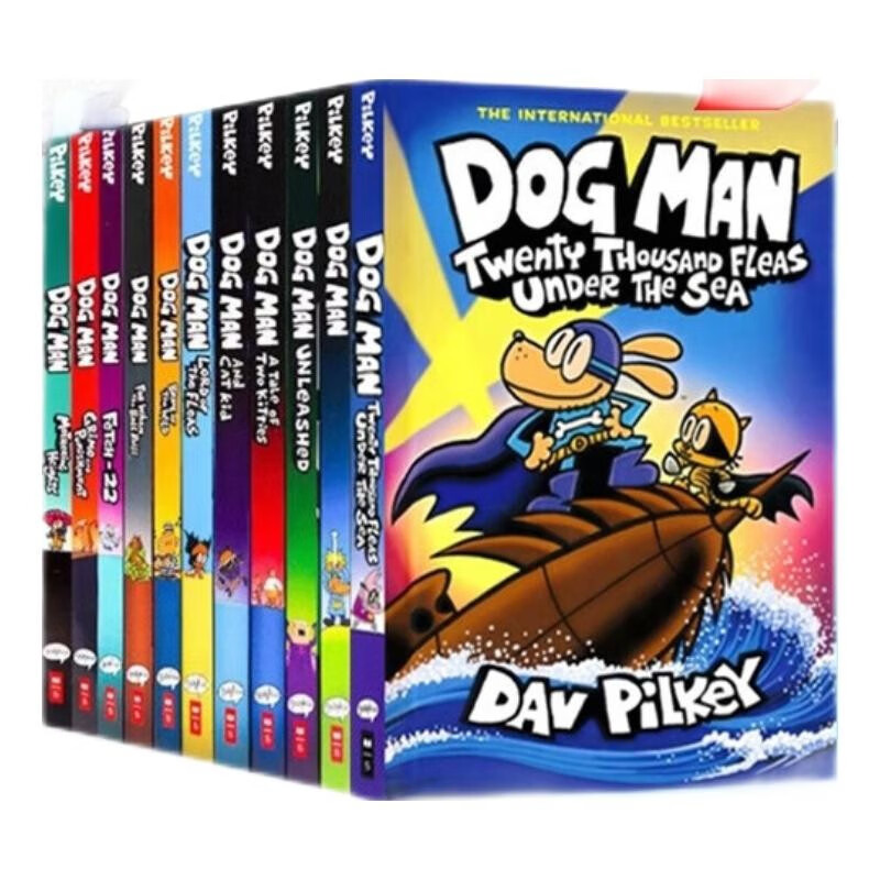 神探狗狗的冒险  Dog Man1-11册全套平装赠音频 英文原版 幽默爆笑漫画书 小学生课外阅读故事 儿童英语启蒙绘本兴趣培养 学乐Scholastic出版  3-12岁美国学乐出版社  小学教辅