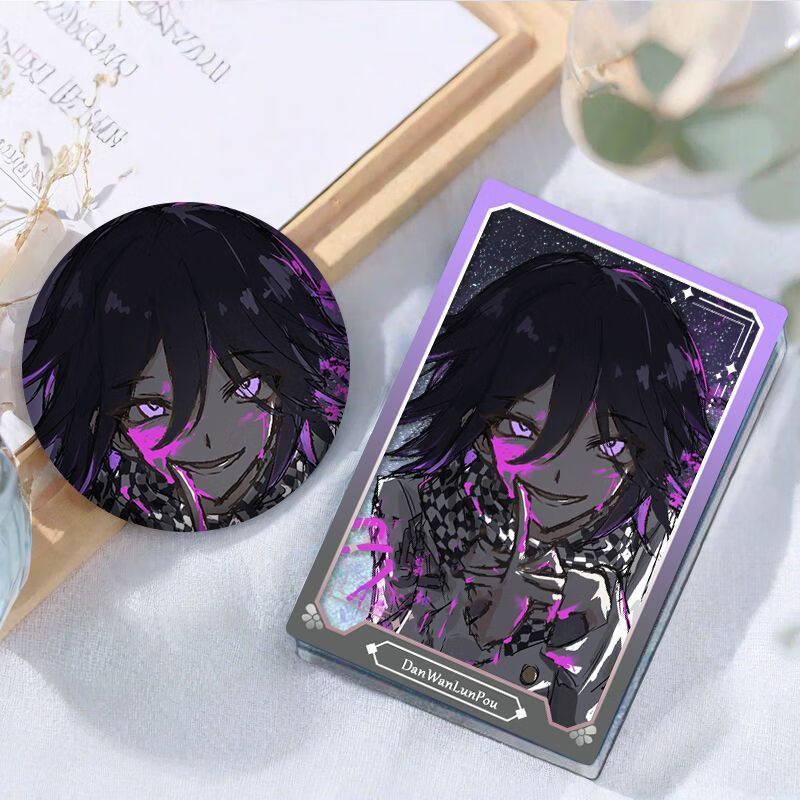 狛枝凪斗弹丸论破江之岛流麻徽章吧唧亚克力 王马小吉-(小号)流沙麻将