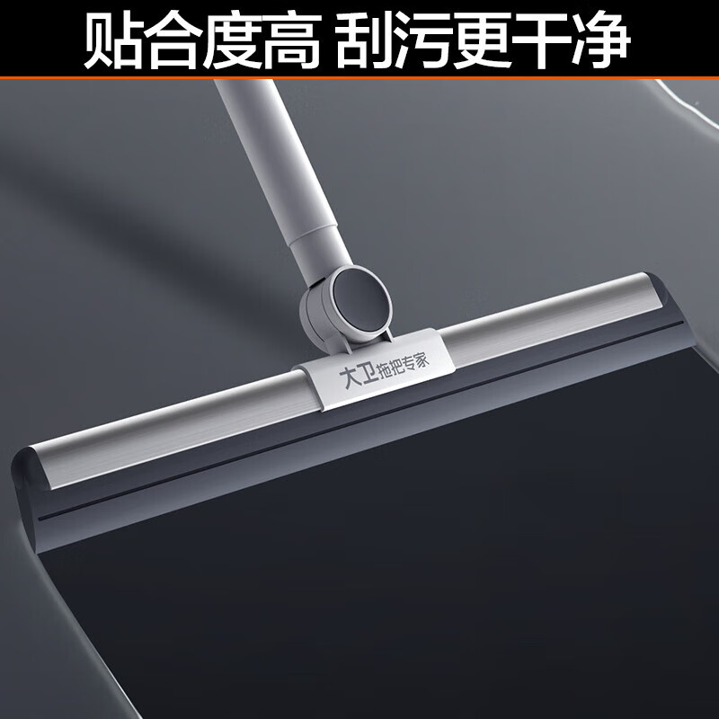 大卫新款不锈钢魔术扫把家用浴室刮地板刮水硅胶卫生间两用升级版F12 刮水扫把 1把 F12