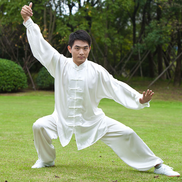 泰瑞格太极服男款春秋年轻款中国风夏季男士武术表演改良新款练功服装