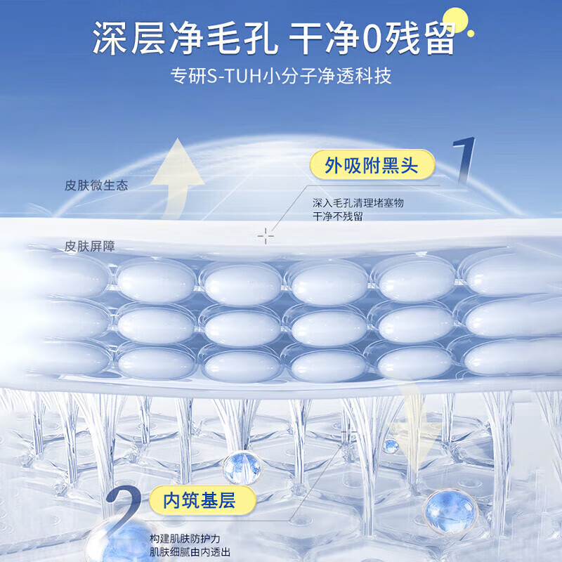 温博士B5水杨酸洗面奶男女深层清洁白净黑头收缩毛孔氨基酸温和控油面乳 一支