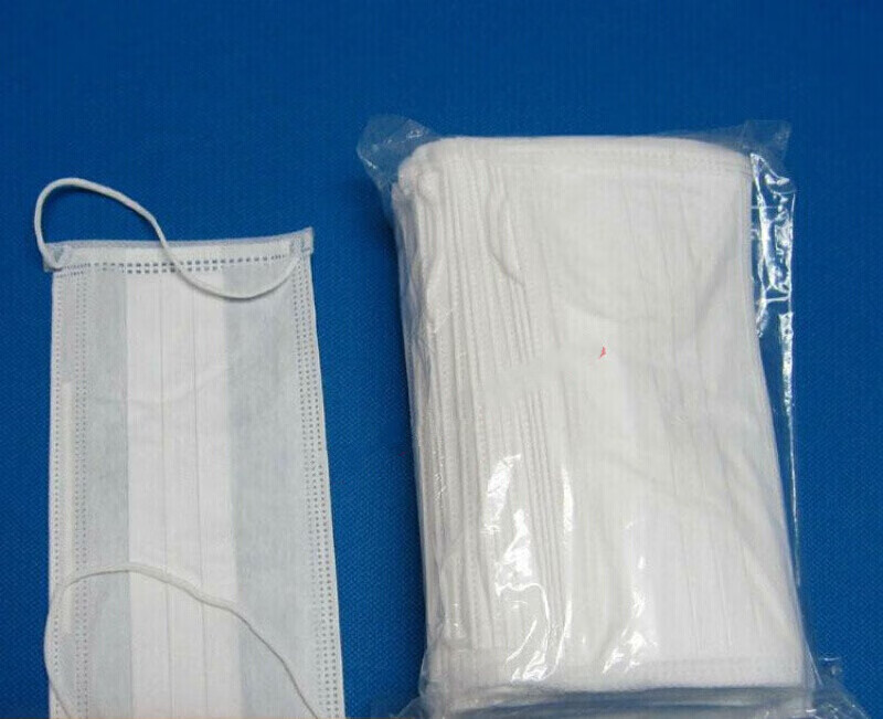 橙央无尘车间口罩一次性口罩三层无尘防尘不起毛无尘车间口罩50只约巢