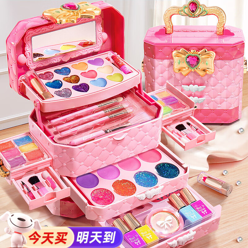 化妆盒810女童 精致礼品盒音乐美妆手提箱 八岁十岁小孩女童小朋友