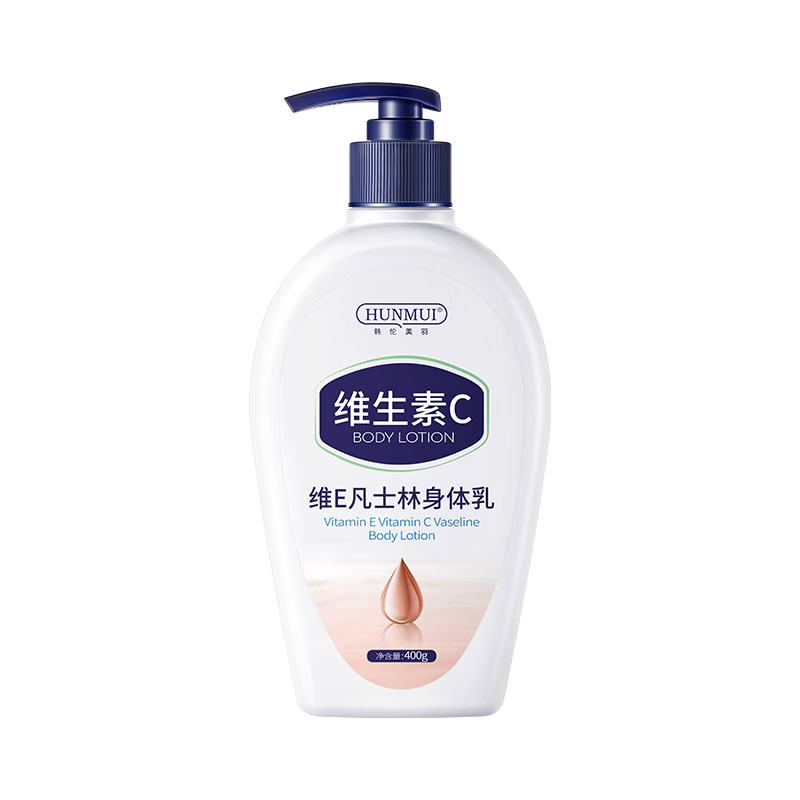 韩伦美羽维E凡士林身体乳400g 滋润秋冬烟酰胺提亮肤色 维E凡士林身体乳 400g 2瓶