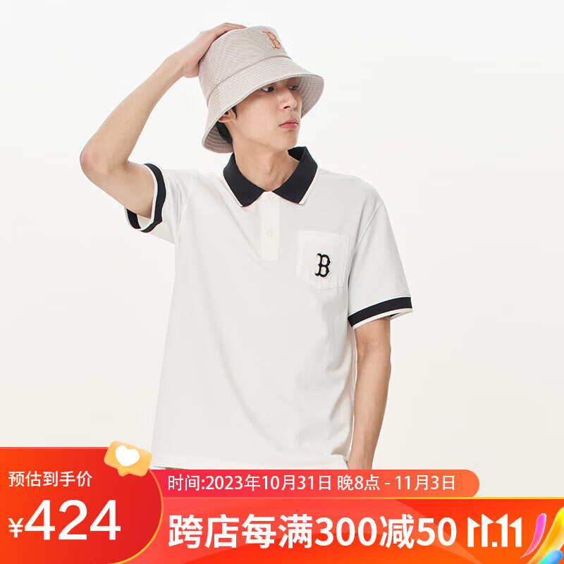 MLB撞色翻领运动POLO衫短袖3LPQB0133-43IVS-XL波士顿队/象牙色使用感如何?