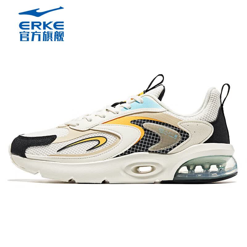 鸿星尔克（ERKE）板鞋夏季百搭运动鞋学生情侣舒适老爹鞋时尚休闲鞋透气跑步鞋 11122220430-001(男款) 35