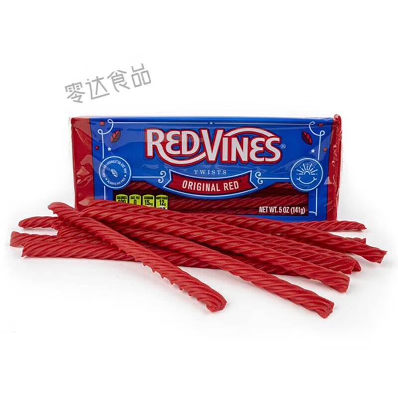 屿毅141g美国红藤美剧网红扭扭糖原味甘草吸管糖red vines twists