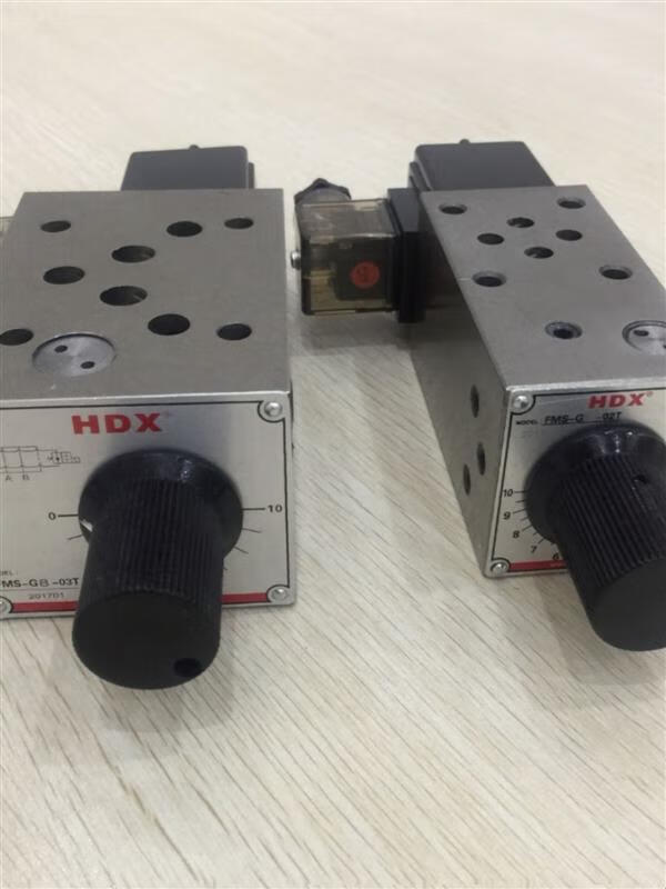 叠加阀fms-02/03附压力补偿叠加式电磁流量阀调速阀 fms-03t/220v