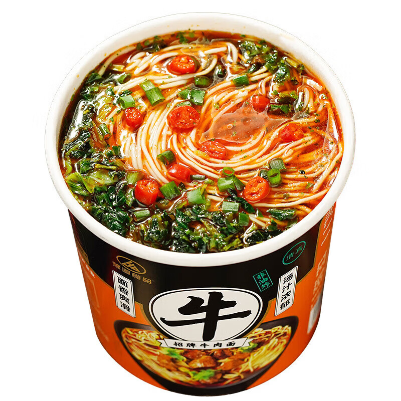 豫道食品豫道招牌牛肉拉面重庆小面 牛肉面103*6 318g