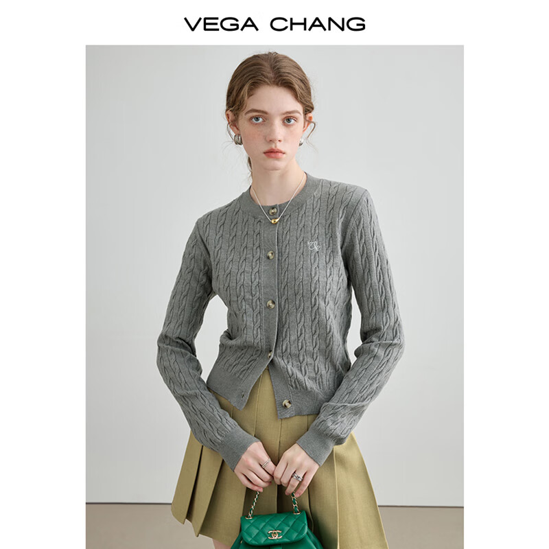 20�㿪ʼ��VEGA CHANG ������֯��Ů ��׿������� ̿��ɫ-С�ʻ�ԭɫ�� M