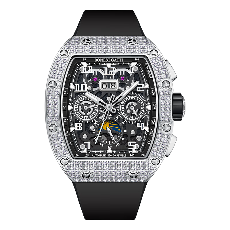 ���ڲ��������ӵϣ�BONEST GATTI���¹�ȫ�Զ���е�ֱ��ο������˶���ʿ������˽��������������� BG5004-R1���Ǻ���ڽ��� 44mm 2129.89Ԫ