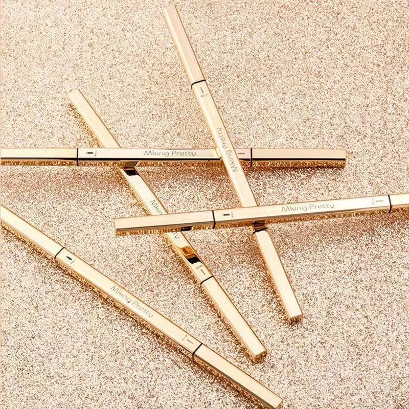 小金筷眉笔细头超细防汗根根分明新手眉笔懒人学生 浅咖5支