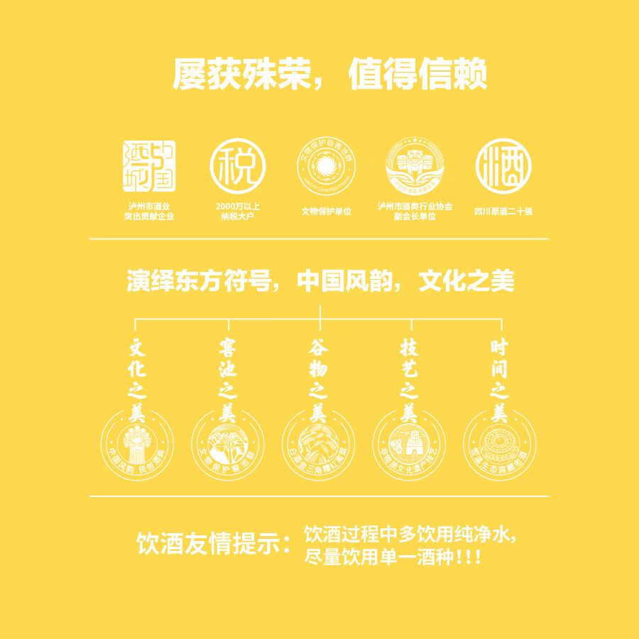 国之（GUOZHI）国之二曲 浓香型白酒 泸州产区 纯粮酒国标优级 非遗文物窖池酿造 52度 500mL 6瓶 整箱装