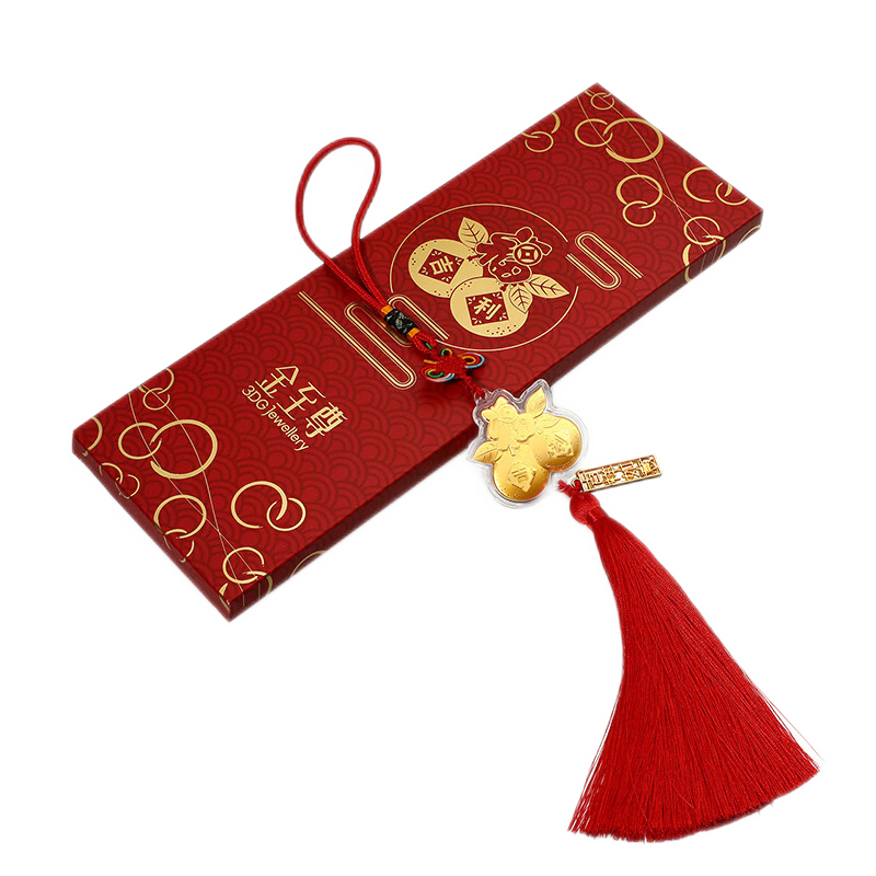 金至尊黃金足金999金章長(zhǎng)輩生日禮物汽車載掛飾結(jié)婚禮物年會(huì)禮品伴手禮