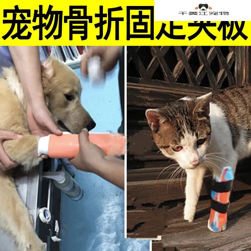 伴诺(paltner)宠物狗狗猫咪专用腿部固定器外固定夹板前腿后腿急救