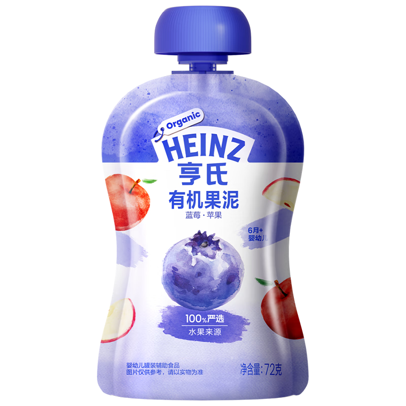 ���ϣ�Heinz����ݮƻ���л�����72gӤ�׶������ӱ�����ͯ����ʳ���͸�ʳ��6��+ 29.19Ԫ��3��(��9.73Ԫ/��)