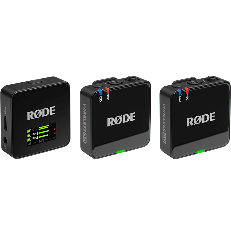 RODE�޵���˷� Wireless Go III ����һ�϶�����С�۷������˷� �ֻ��������Ƶvlog��Ƶֱ�������� ��ɫ �ٷ����䡾�Ͷ��������