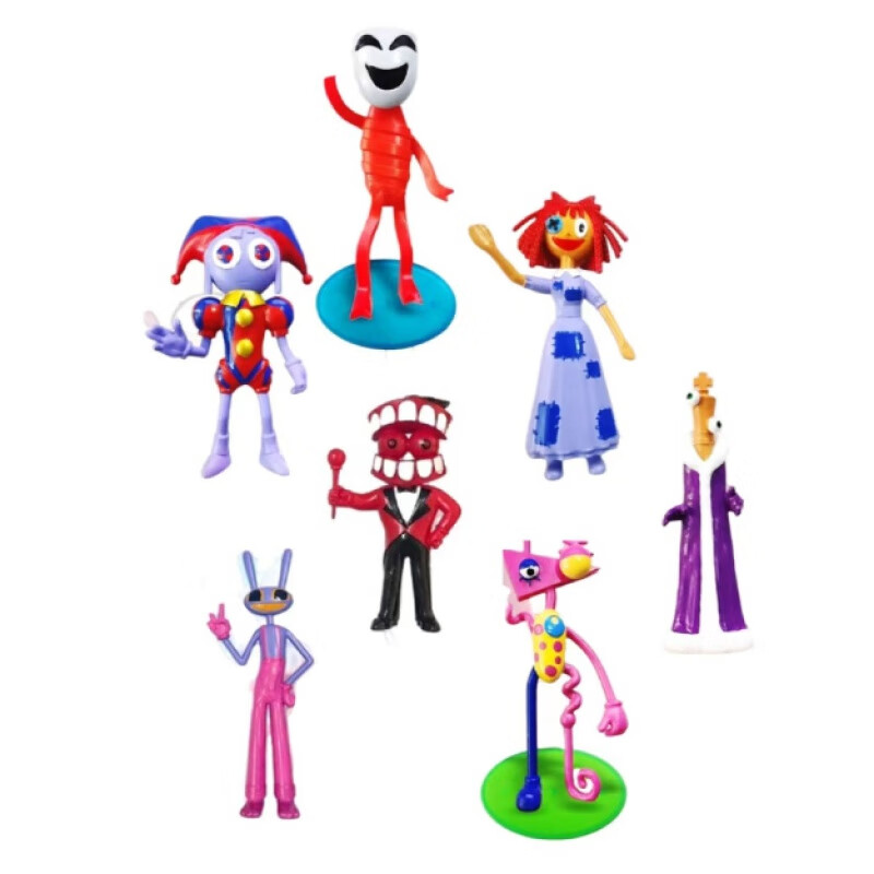 澳颜莱神奇数字马戏团玩具贾克斯帕姆尼公仔玩偶儿童动漫摆件礼物