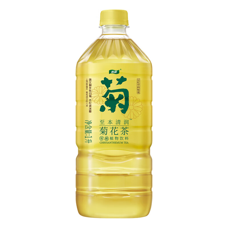 怡宝至本清润原味菊花茶植物饮料1L  单瓶