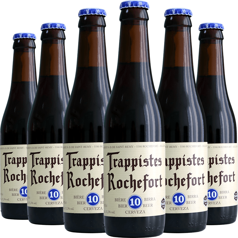 TRAPPISTES ROCHEFORT罗斯福 10号啤酒 修道士精酿330ml*6瓶 比利时进口 露营出游