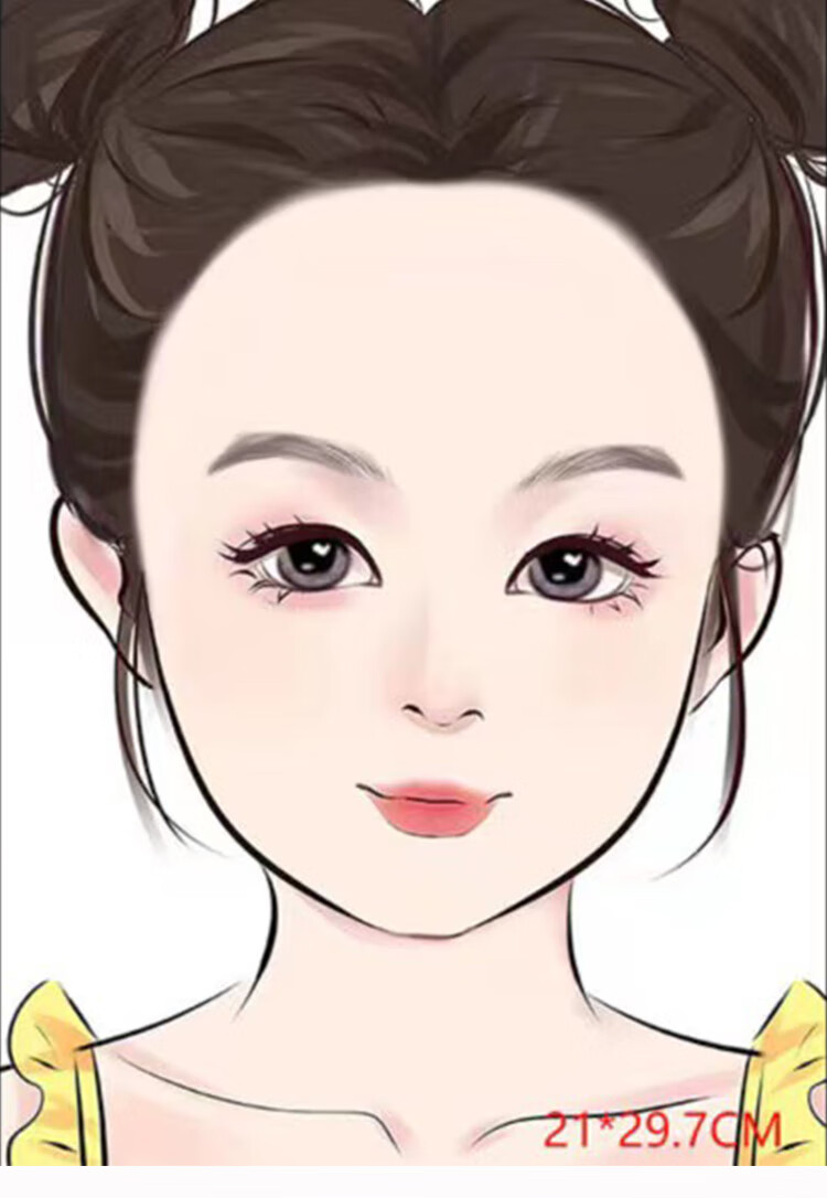 御阅彩绘脸部练习模板儿童镂空绘画模板面部脸部人体彩绘辅助万圣节