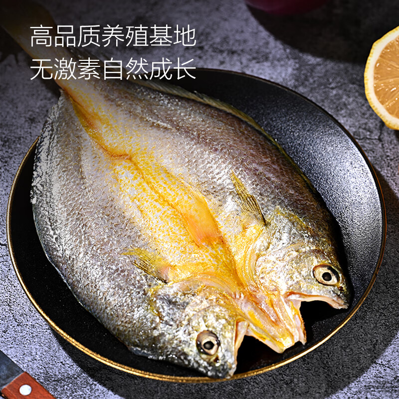 1号会员店零添加保水剂醇香黄鱼鲞2条装 1斤 三去黄花鱼 生鲜鱼类 海鲜水产