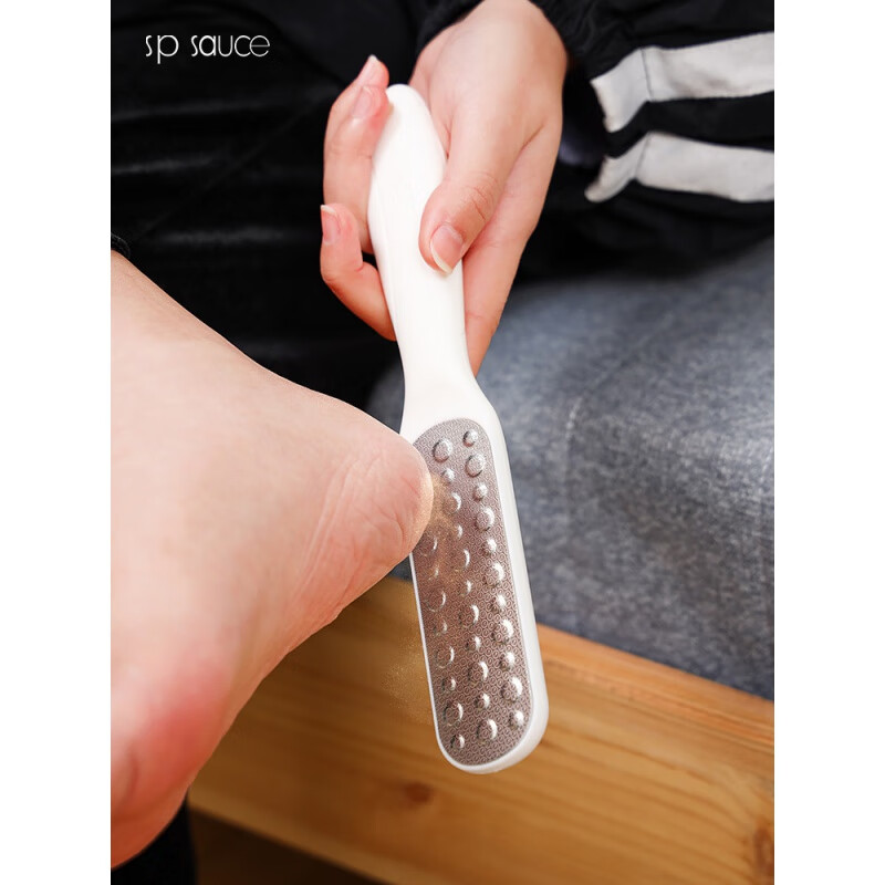 sp sauce日本双面不锈钢磨脚棒脚底磨死皮神器足部研磨器挫脚棒磨茧器