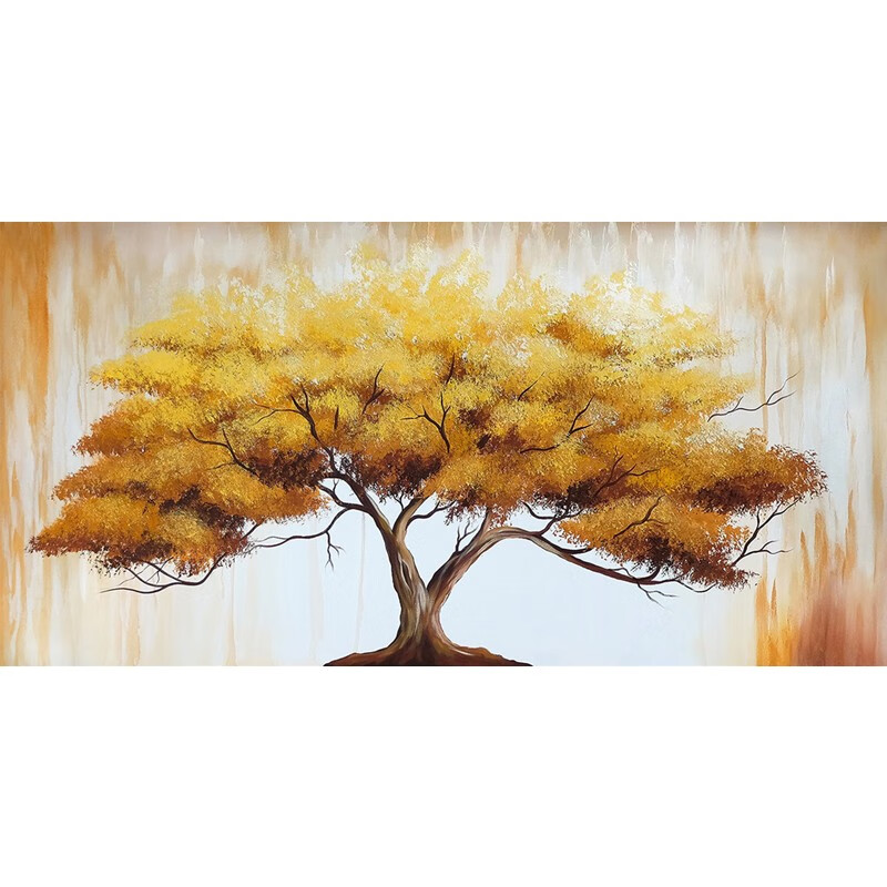 (发财树) 无框画 美院级手绘油画 60*120cm