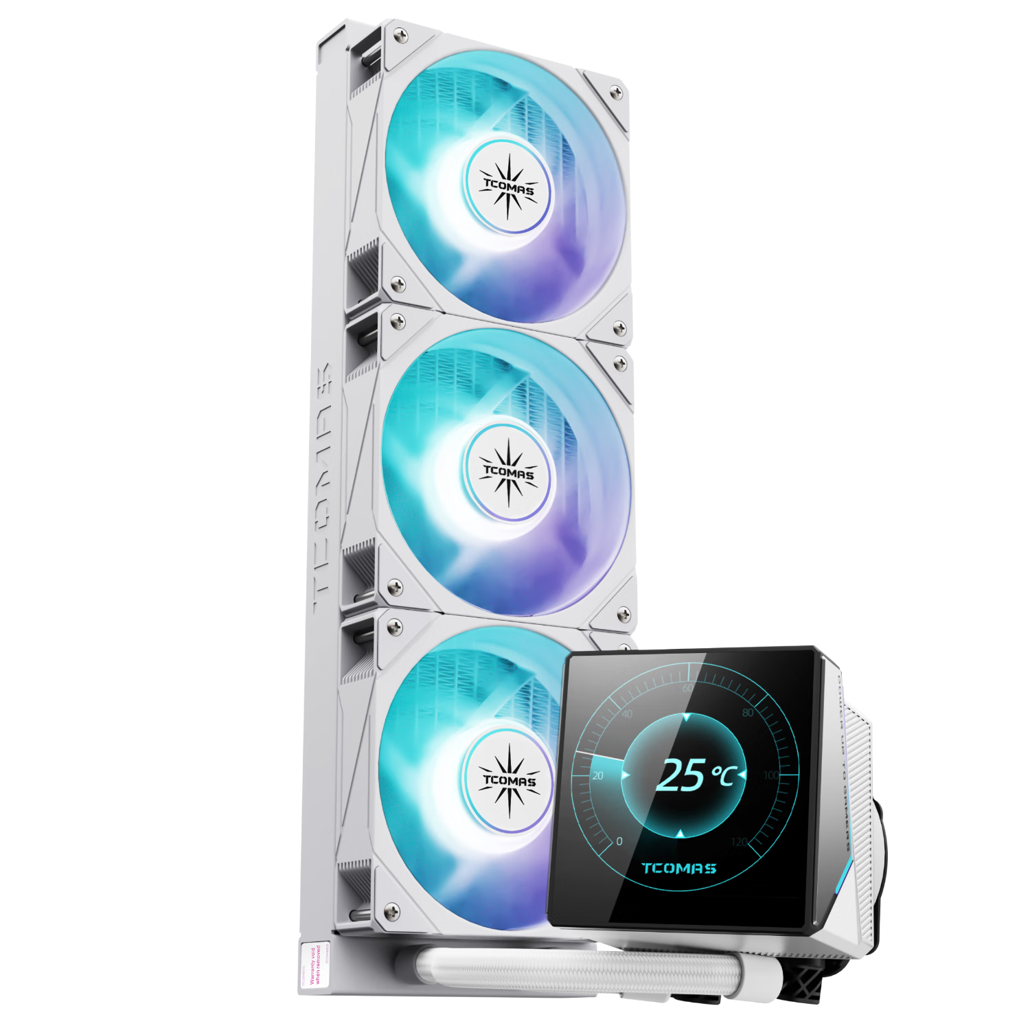 TCOMAS����LG600 360��ɫһ��ʽCPUˮ��ɢ���� 3.95Ӣ��IPS��Ļ ARGB��Ч ֧��intel/AMD