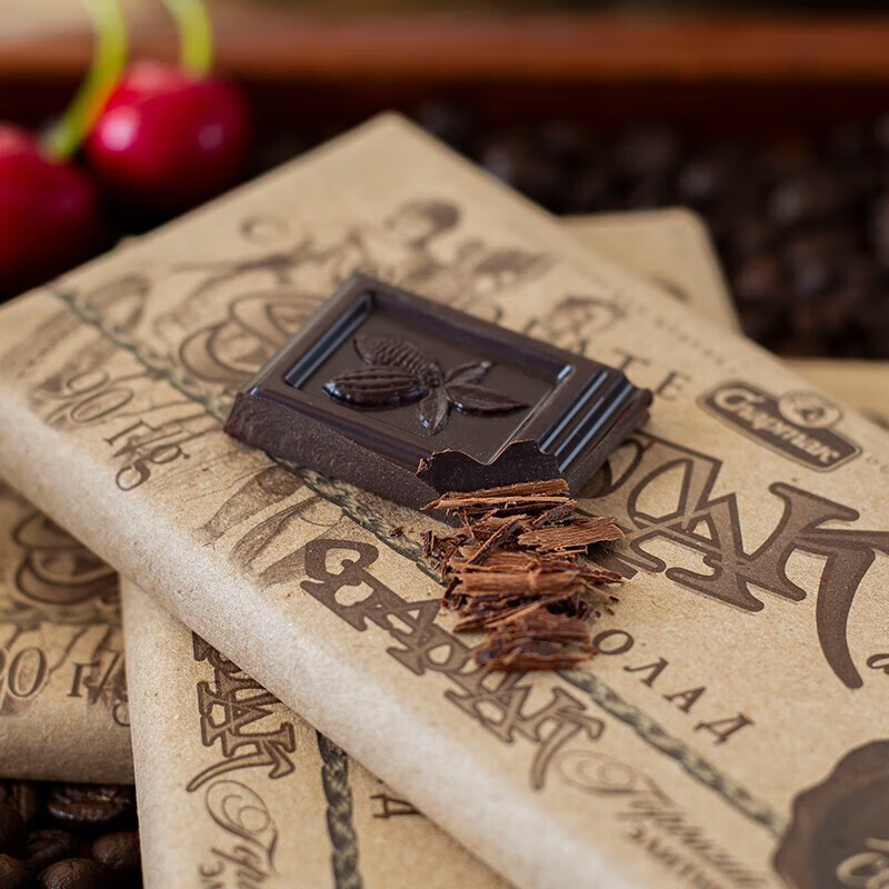 斯巴达克黑巧克力苦巧白俄罗斯进口56r��%苦味巧克力纯可可休闲