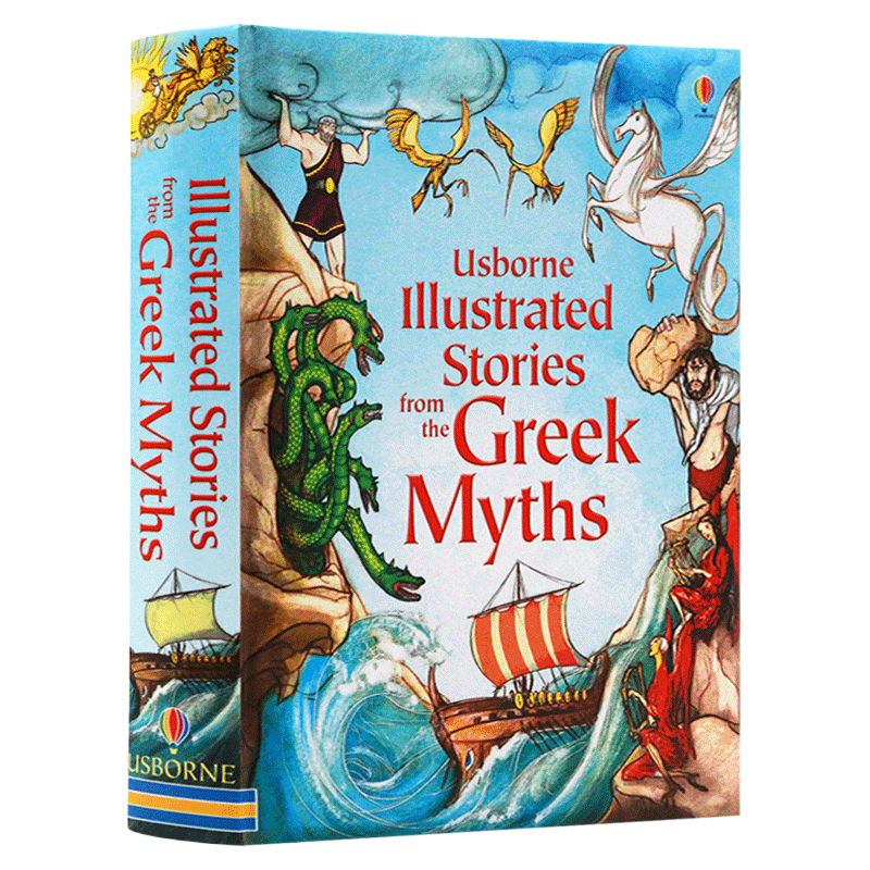 英文原版 古希腊神话故事书 Usborne Illustrated Stories 精装 插画版 全英文版