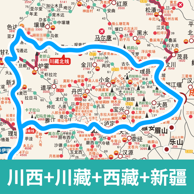 青海与四川交界处地图图片