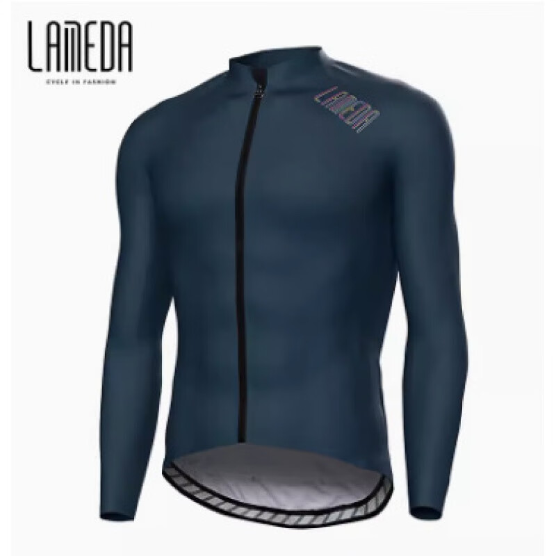 兰帕达秋冬款抓绒防风抓绒长袖男公路车单车服自行车骑行保暖长袖 月野 3XL