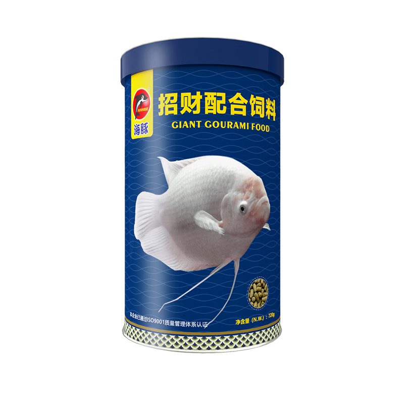 海豚招财鱼专用饲料720g战船鱼地图鱼通用鱼食大型热带鱼鱼粮大颗粒