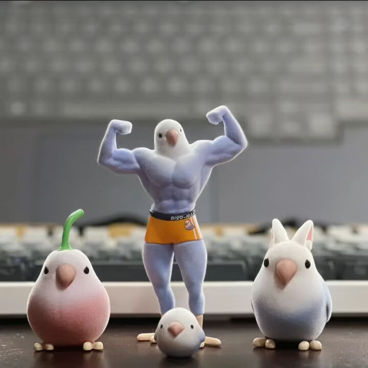 绿野客【首单立减】不是什么好鸟盲盒小鸟芋圆什么鸟东西鸟人沙雕摆件