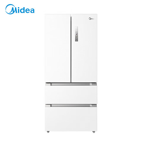 美的（Midea）508升变频一级能效法式四开门多门双系统双循环除菌净味家用冰箱大容量BCD-508WTPZM(E)白色