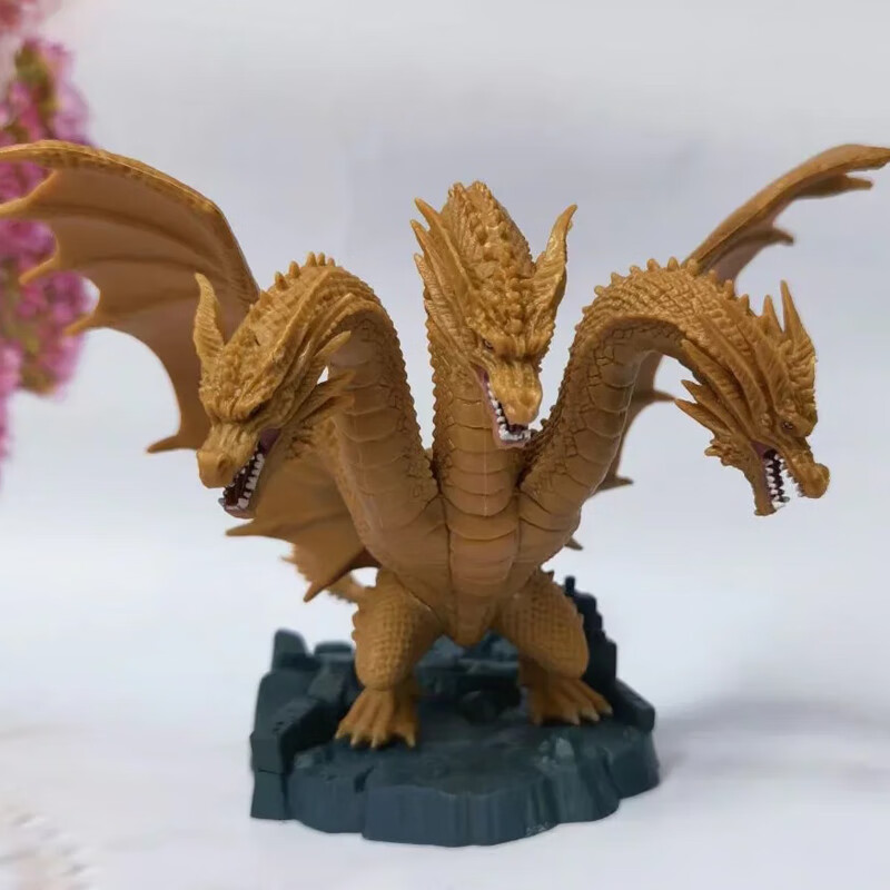 oloey基多拉哥斯拉2怪兽三头龙恐龙玩偶公仔模型摆件电影周边 基多拉