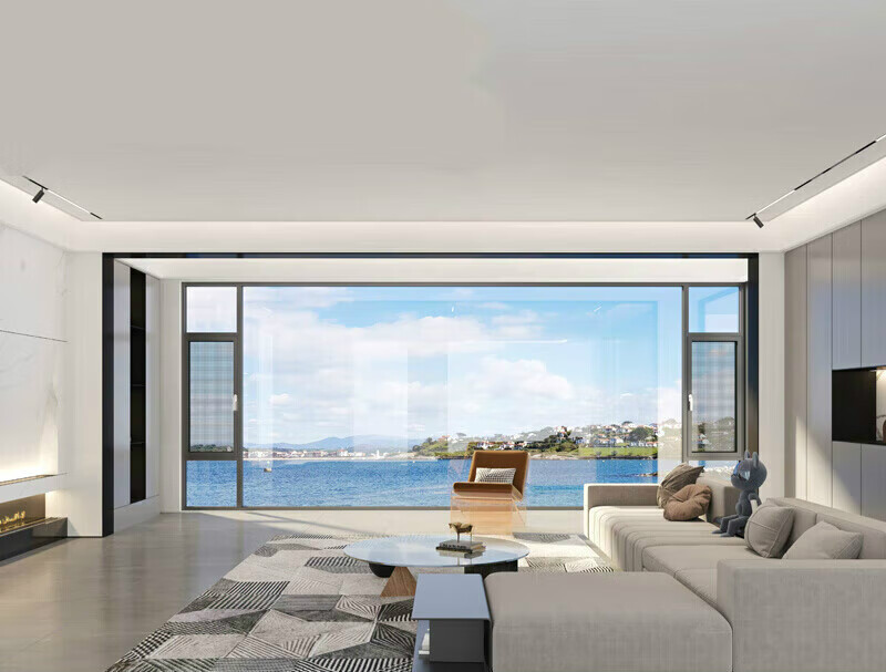 派雅门窗无界系列外开窗铝合金客厅阳台断桥窗落地玻璃系统门窗 领