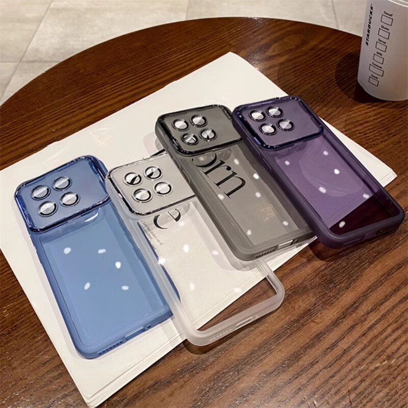 闪曼巴 适用于红米k70pro手机壳自带镜头膜redmi保护套k70硅胶K70E全包防摔透明保护套 【暮光紫&镜头膜】魅眼 红米 K70E