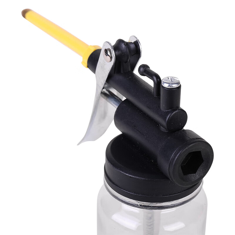 勋狸粑得力塑料透明油壶机油枪机器加油注油壶器手动dl2402喷机滴壶